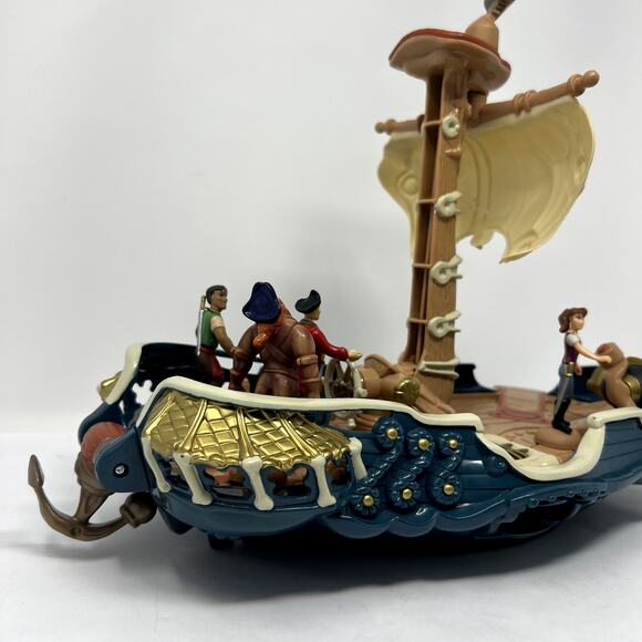 Vintage 1999 Zowie Power #1200 Red beard’s Pirate Ship Quest PC boat 4 Figures - Picture 2 of 7